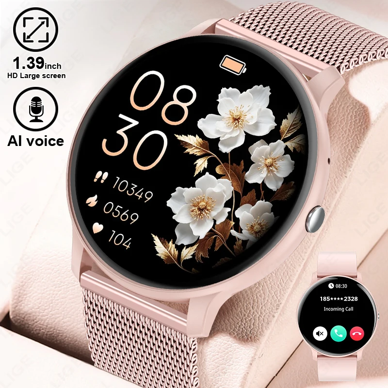 Smartwatch Ladies Watches For Women - Jam Tangan Pintar LIGE dengan Panggilan