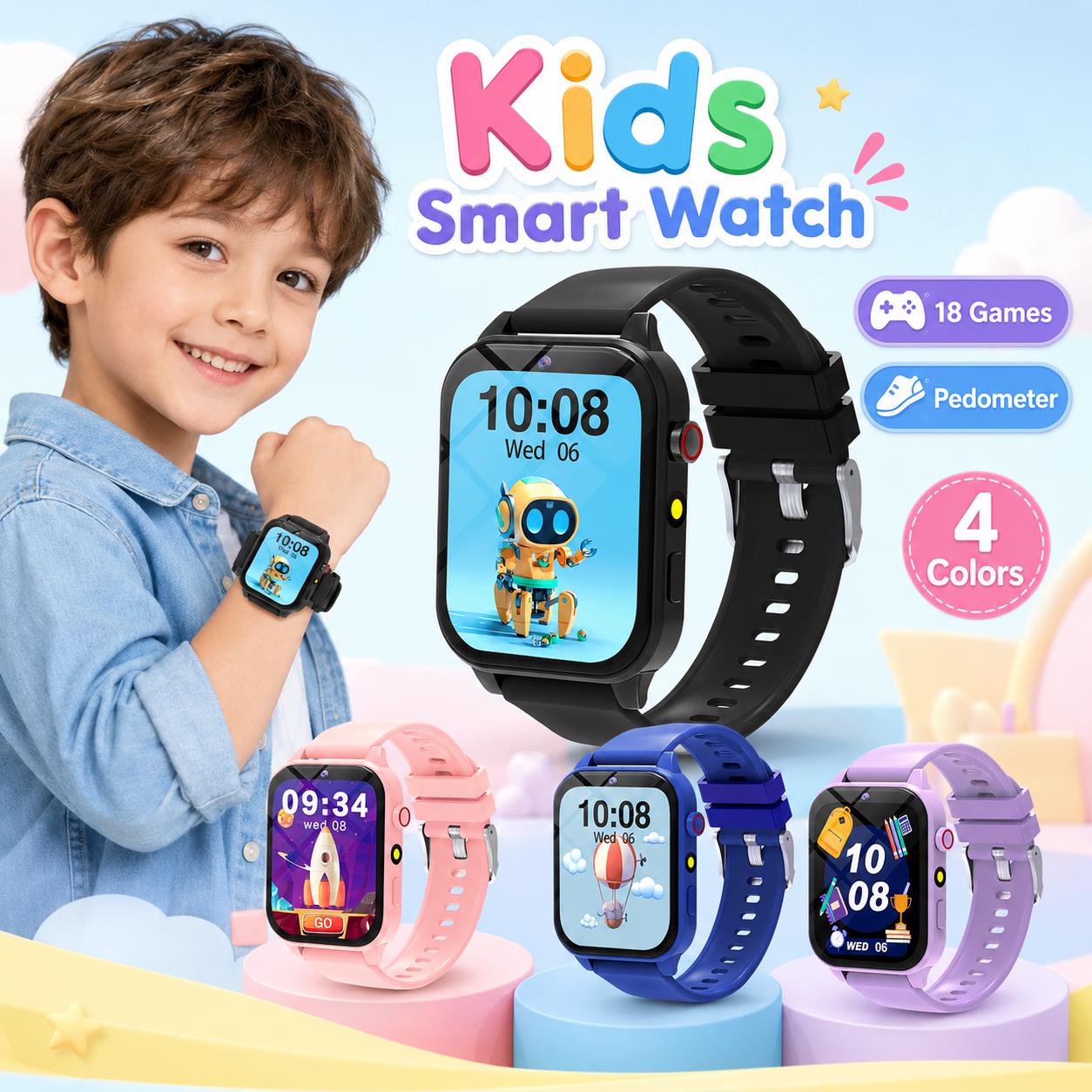 Smartwatch Digital Watches For Boys - Jam Tangan Pintar untuk Anak-anak 18