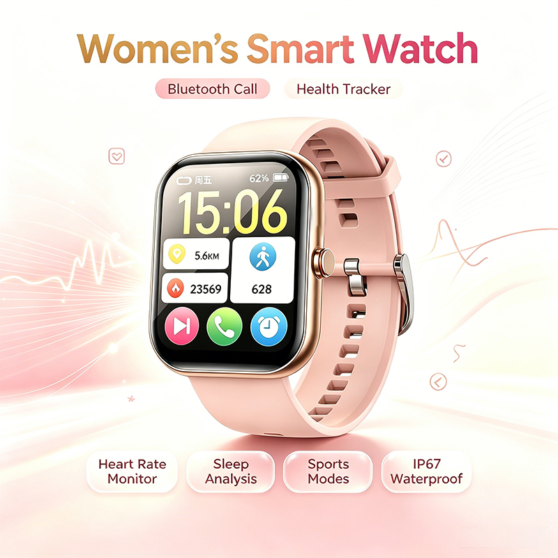 Smartwatch Ladies Watches For Women - Jam Tangan Pintar Wanita, Panggilan BT,
