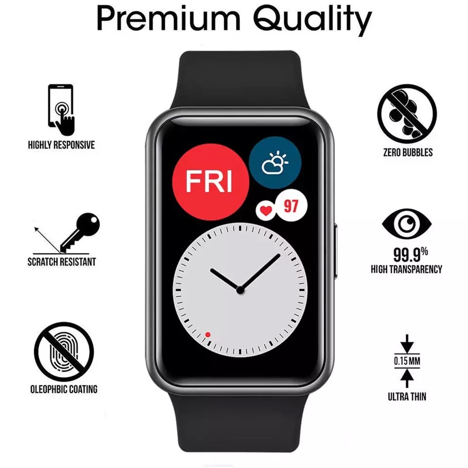 Huawei Smartwatch Watch Fit - Kaca Pelindung Lembut Untuk Huawei Watch