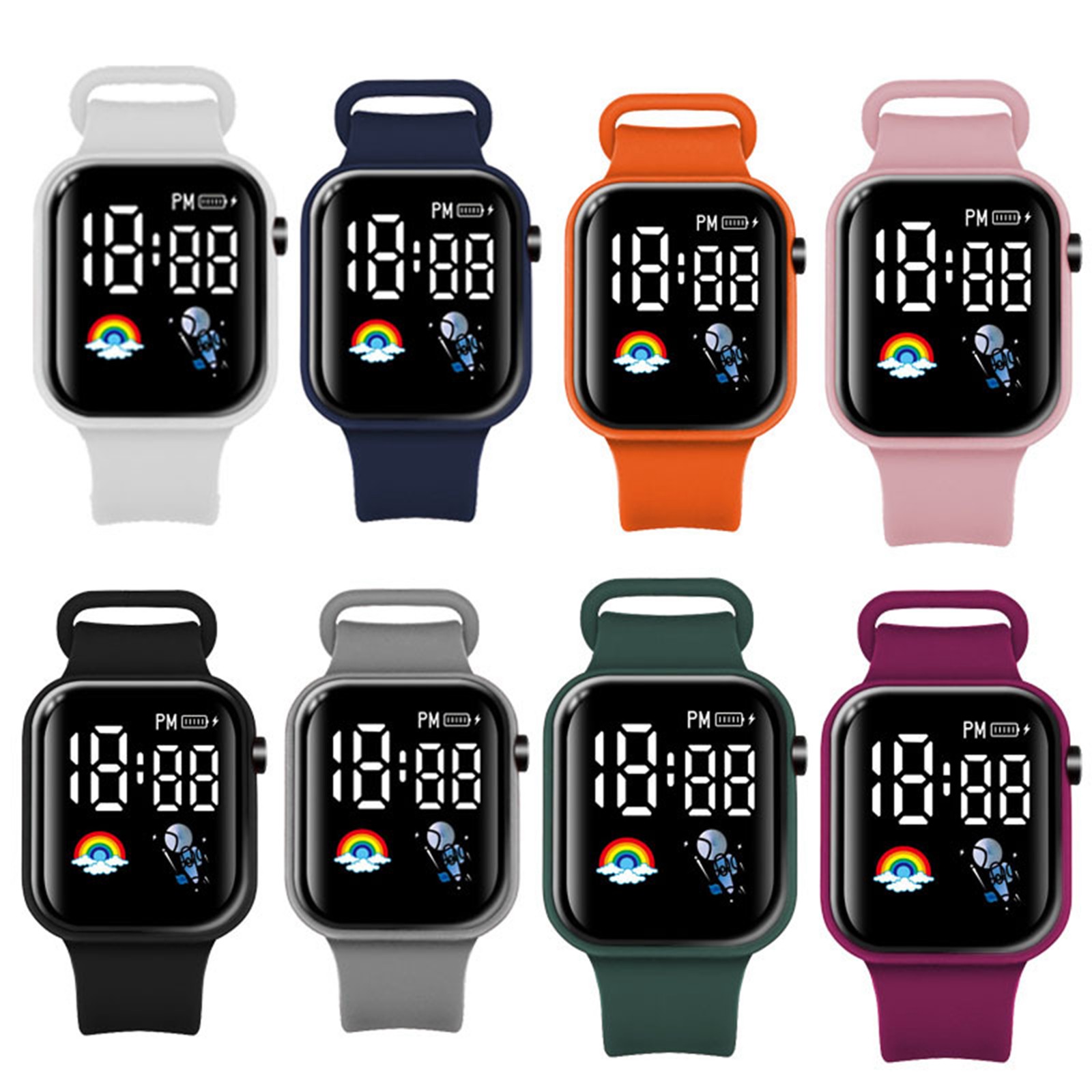 Smartwatch Digital Watches For Boys - Jam tangan pintar olahraga siswa baru