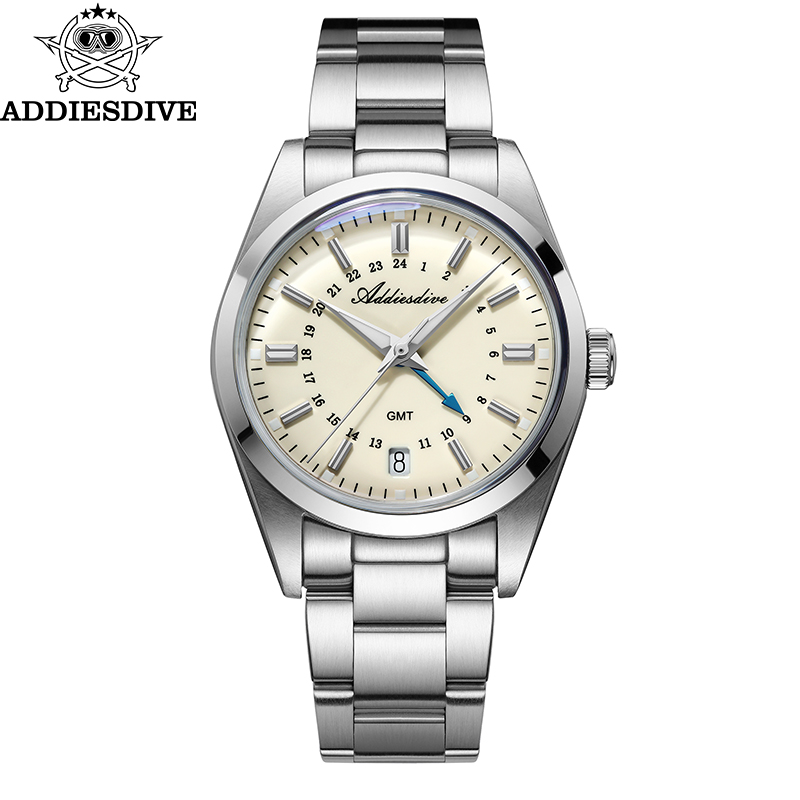 Smartwatch Watches For Men Brands - ADDIESDIVE Jam Tangan GMT Mewah 36Mm