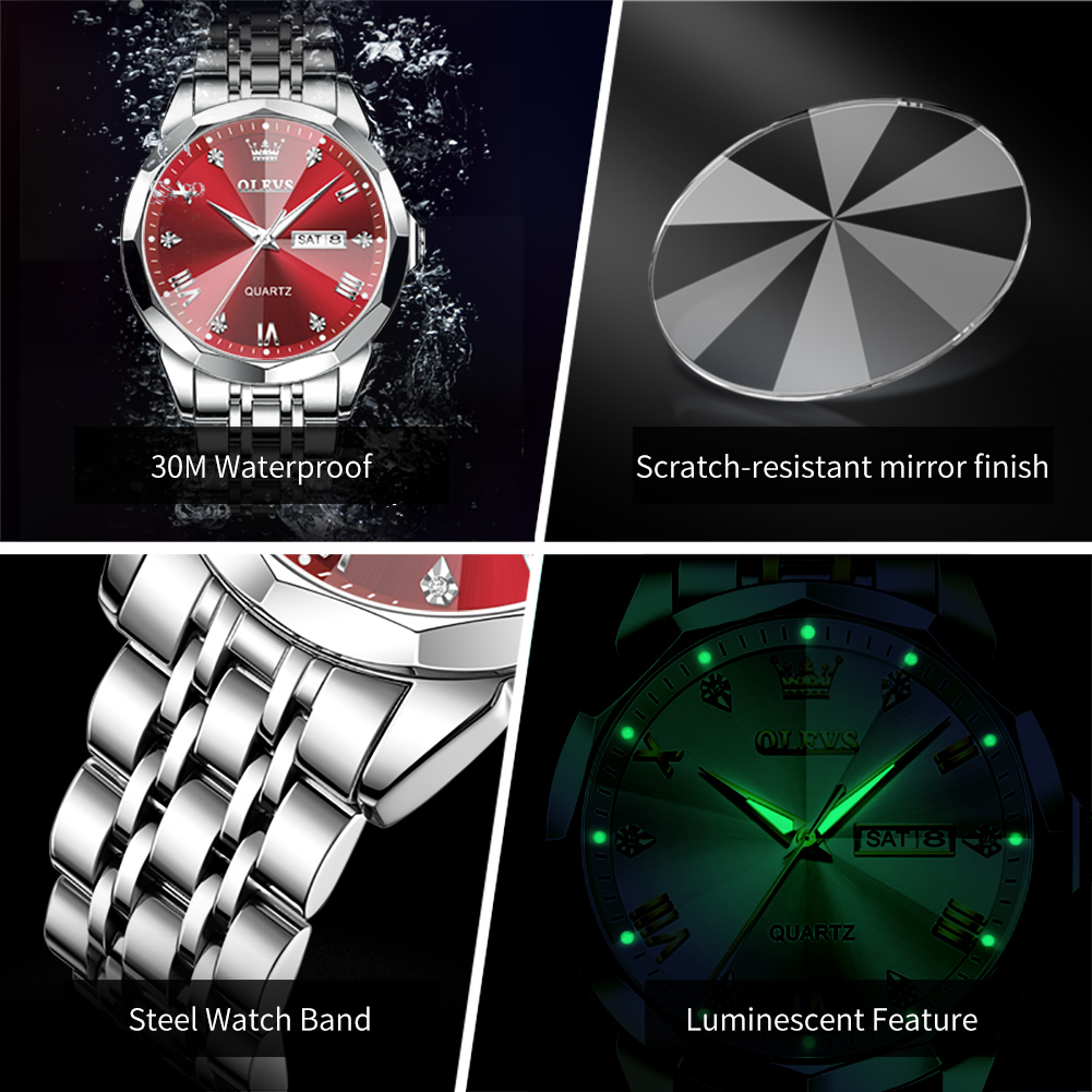 Jam Tangan Pria OLEVS Original - Smartwatch Watches For Men Brands ulasan dan harga