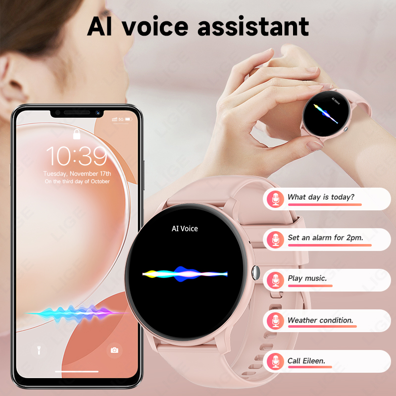 LIGE Jam Tangan Pintar Wanita  - Smartwatch Ladies Watches For Women ulasan dan harga