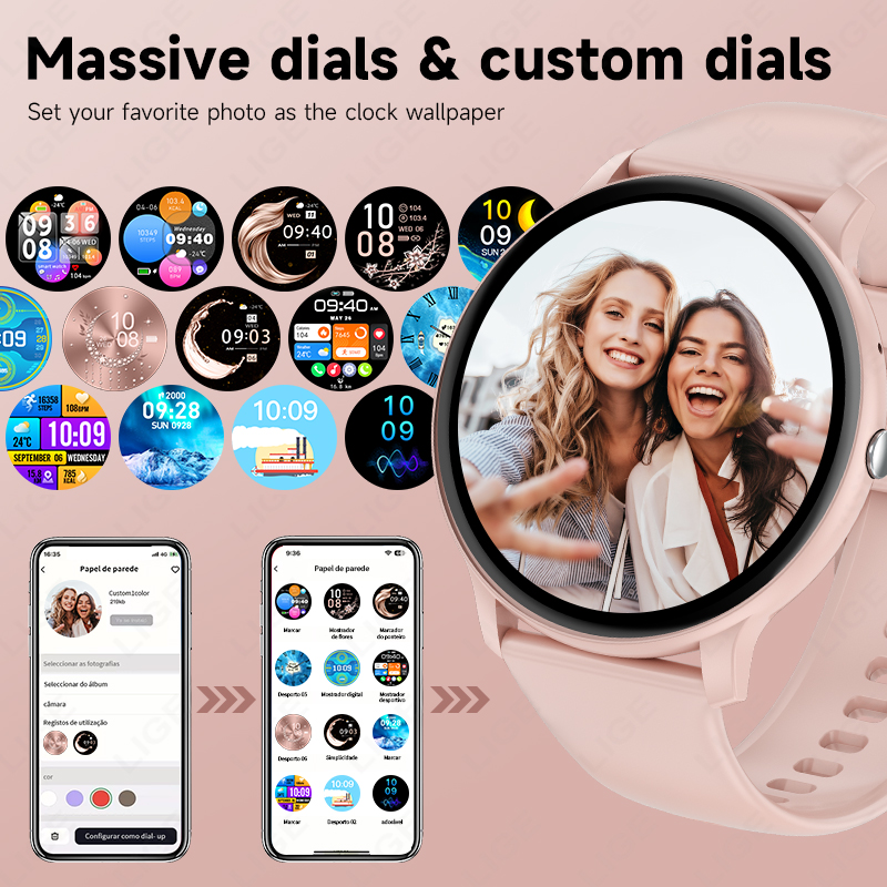 LIGE Jam Tangan Pintar Wanita  - Smartwatch Ladies Watches For Women ulasan dan harga