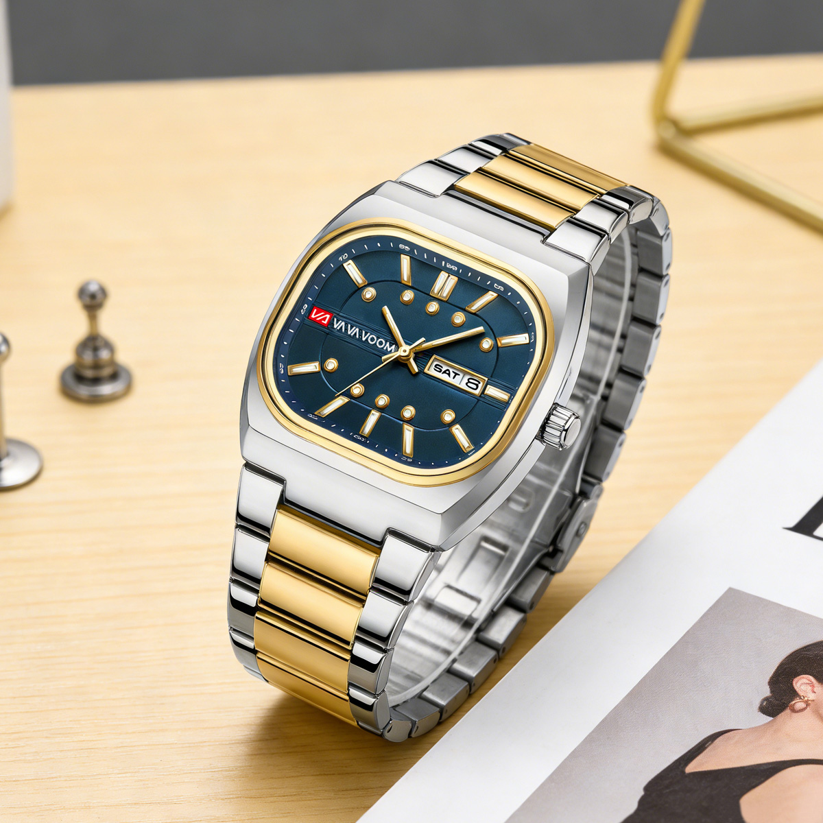 Jam Tangan Pria Quartz Desain  - Anti-Magnetic Watch ulasan dan harga