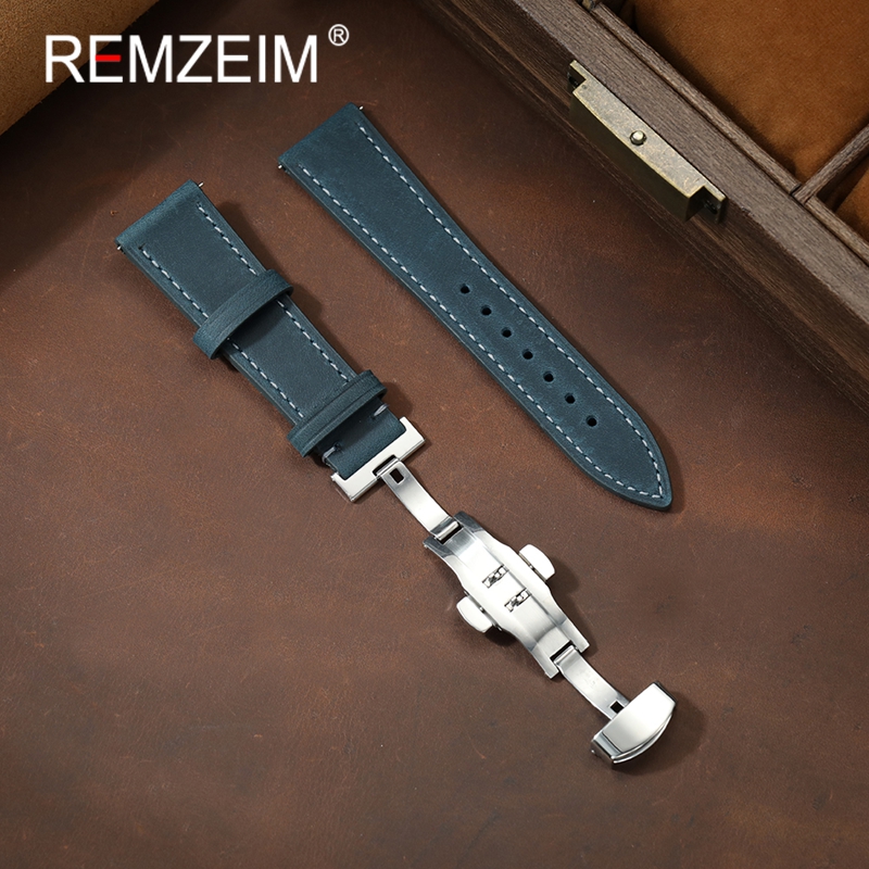 Tali Jam Tangan Kulit Crazy Ho - Smartwatch Vintage Watches For Men ulasan dan harga