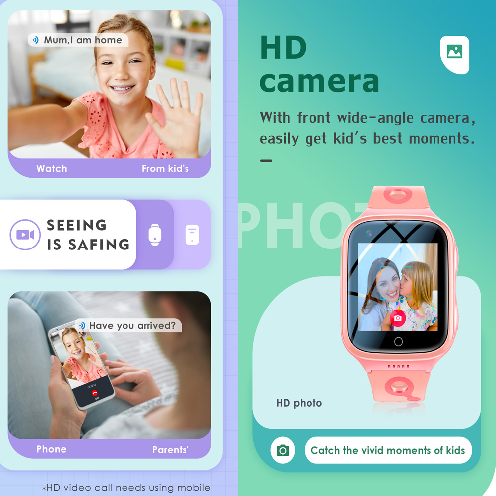 Jam tangan pintar anak 4G terl - Smartwatch Digital Watches For Boys ulasan dan harga