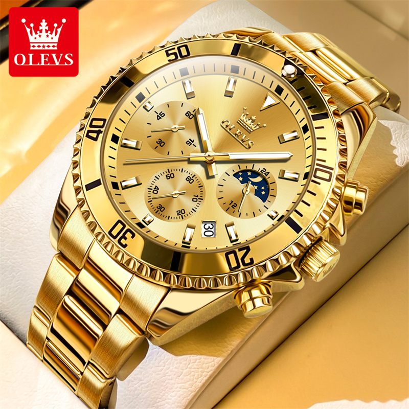 OLEVS jam tangan kuarsa emas p - Smartwatch Watches For Men Brands ulasan dan harga