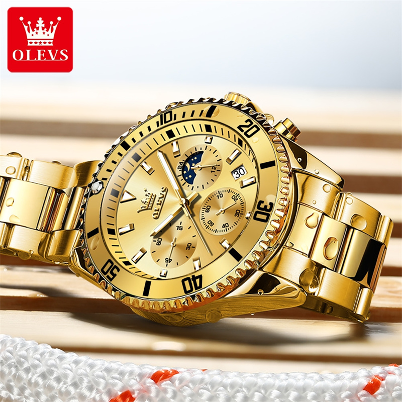 OLEVS jam tangan kuarsa emas p - Smartwatch Watches For Men Brands ulasan dan harga
