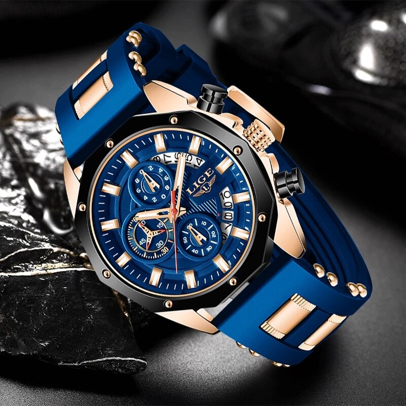 LIGE jam tangan kronograf pria - Smartwatch Watches For Men Brands ulasan dan harga