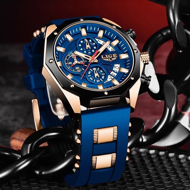 LIGE jam tangan kronograf pria - Smartwatch Watches For Men Brands ulasan dan harga