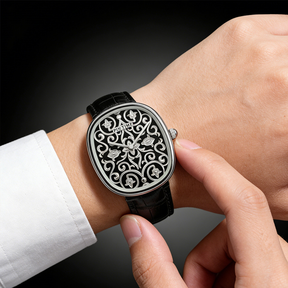 Jam Tangan Kuarsa Pria Jam Tan - Leather Watch Strap ulasan dan harga
