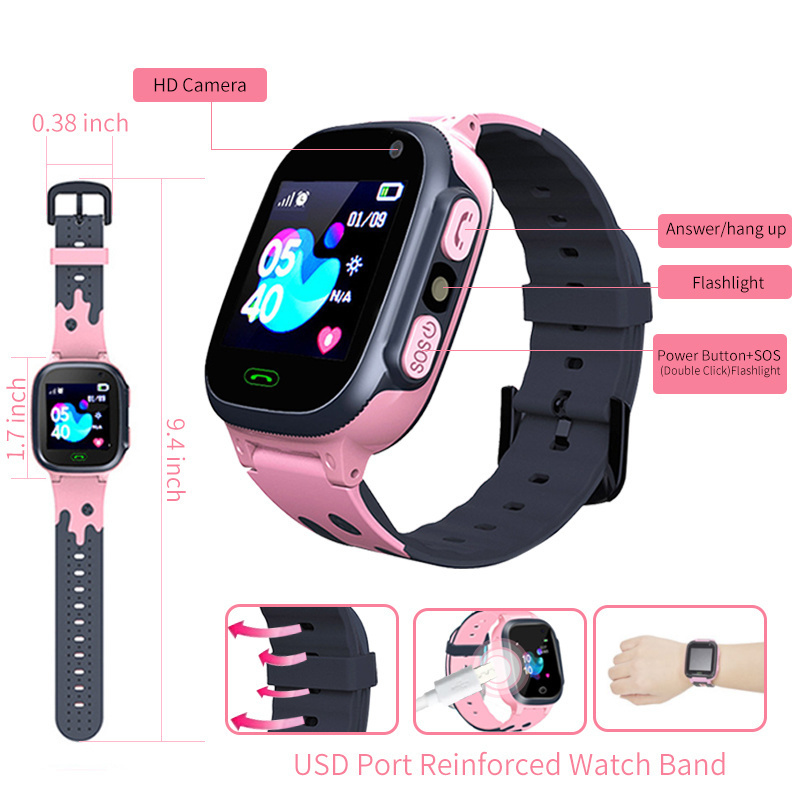Jam Tangan Pintar Anak Jam Tan - Smartwatch Watches For Kid Girl ulasan dan harga