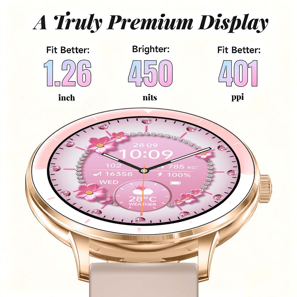 Jam Tangan Pintar Wanita Layar - Smartwatch Ladies Watches For Women ulasan dan harga