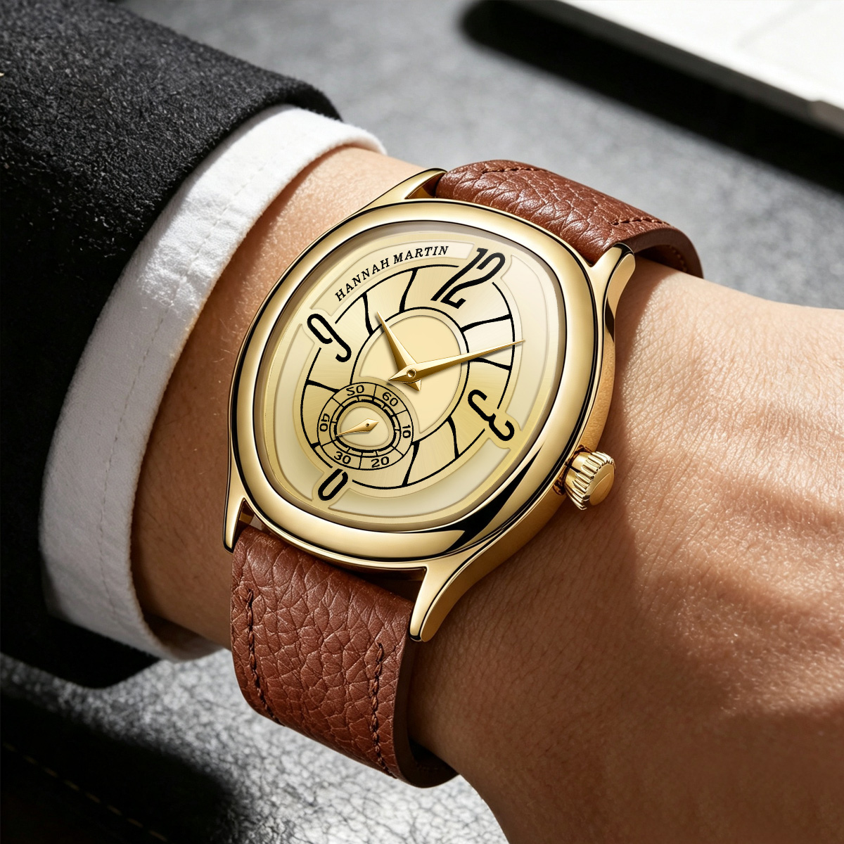 HANNAH MARTIN Jam Tangan Kulit - Anti-Magnetic Watch ulasan dan harga