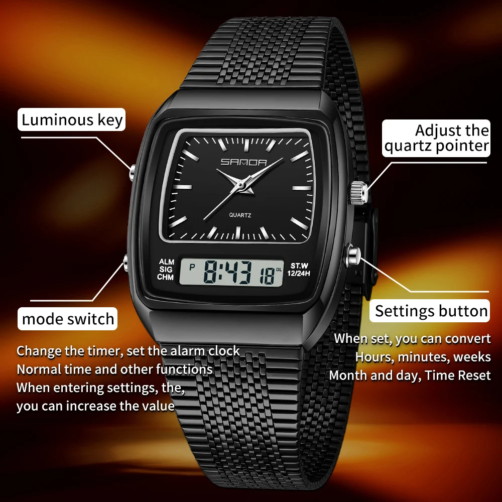Jam Tangan SANDA Pria Tahan Ai - Timex Watches Smartwatch ulasan dan harga