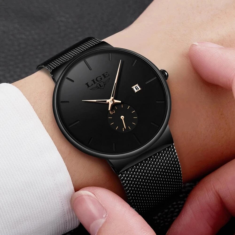 LIGE jam tangan olahraga pria, - Smartwatch Watches For Men Brands ulasan dan harga