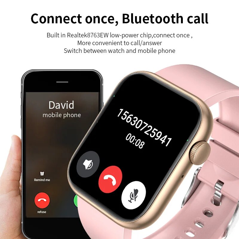 LIGE jam tangan pintar panggil - Smartwatch Ladies Watches For Women ulasan dan harga