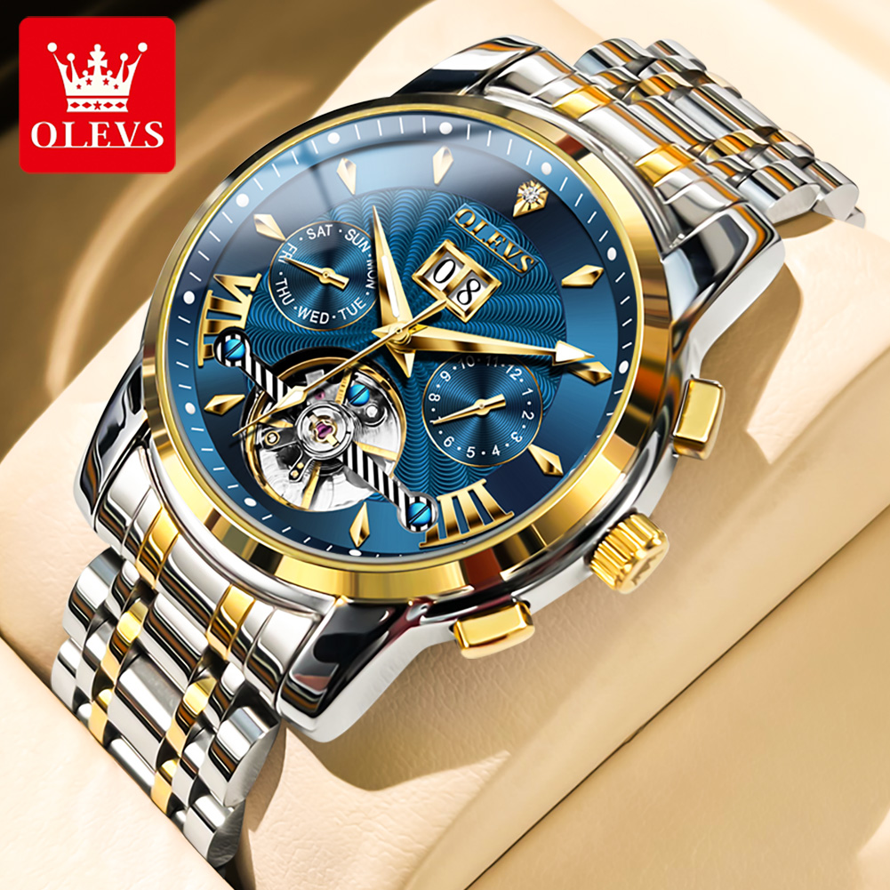 OLEVS Jam Tangan Pria Mewah Fa - Anti-Magnetic Watch ulasan dan harga