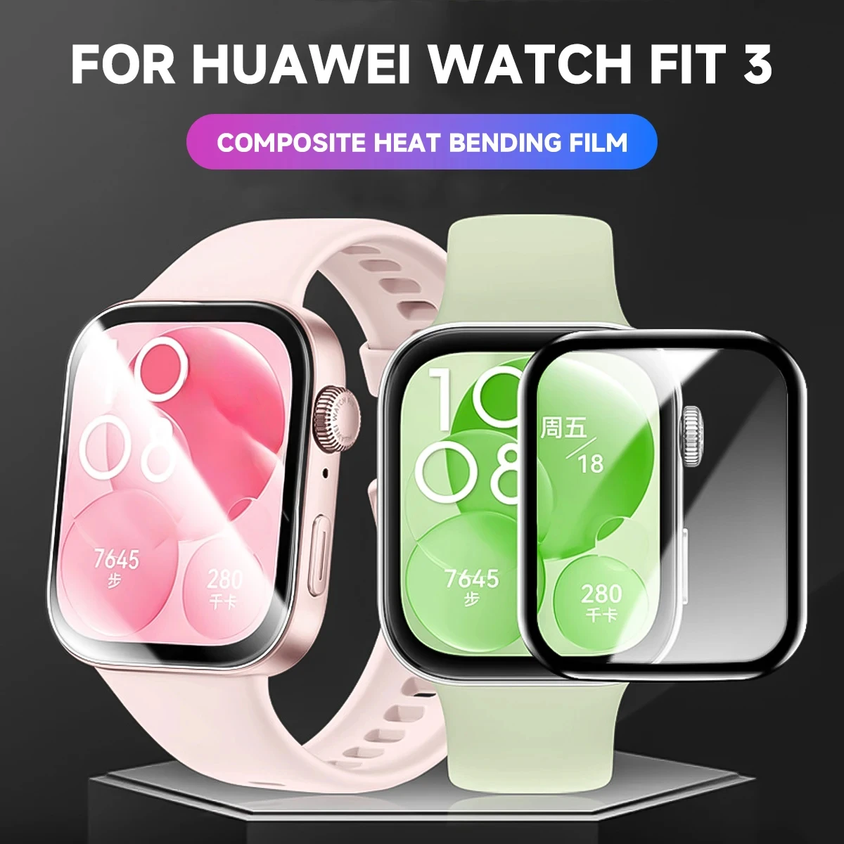 Pelindung layar 3D untuk jam t - Huawei Smartwatch Watch Fit ulasan dan harga