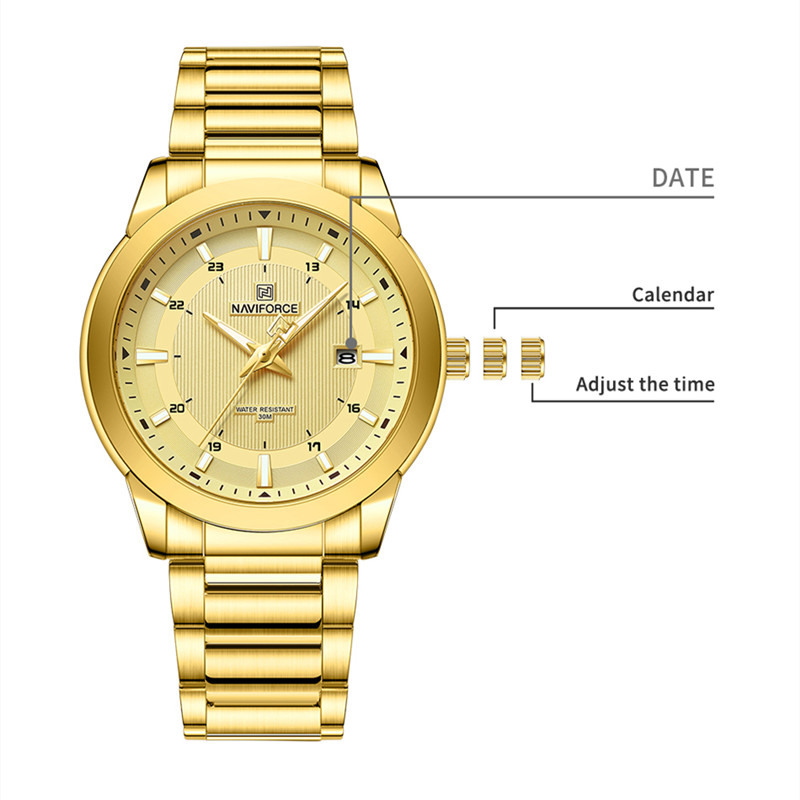 NAVIFORCE jam tangan kuarsa un - Smartwatch Watches For Men Brands ulasan dan harga